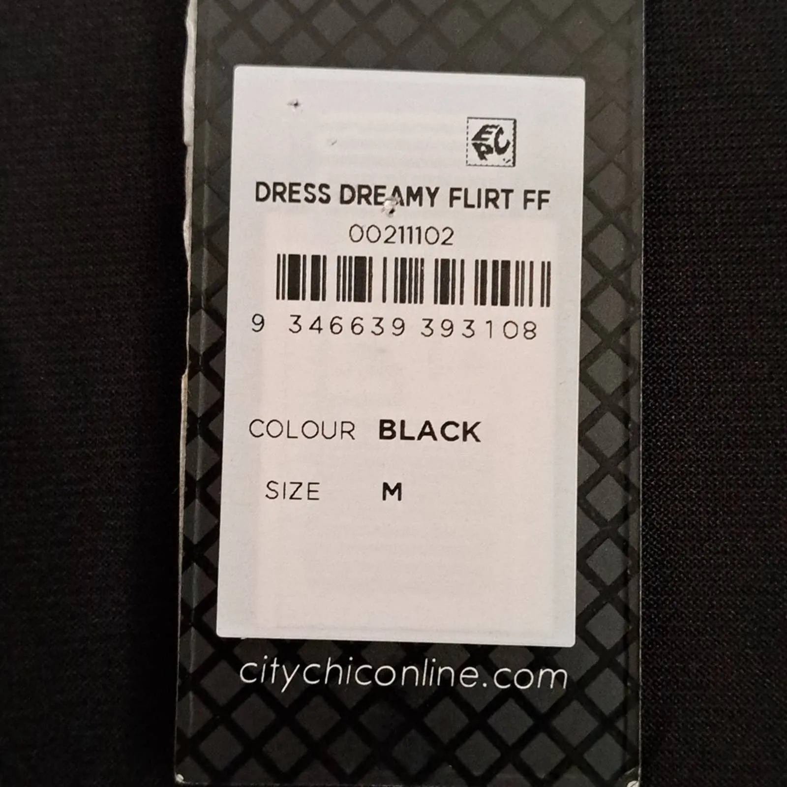 City Chic Dreamy Flirt Dress Black