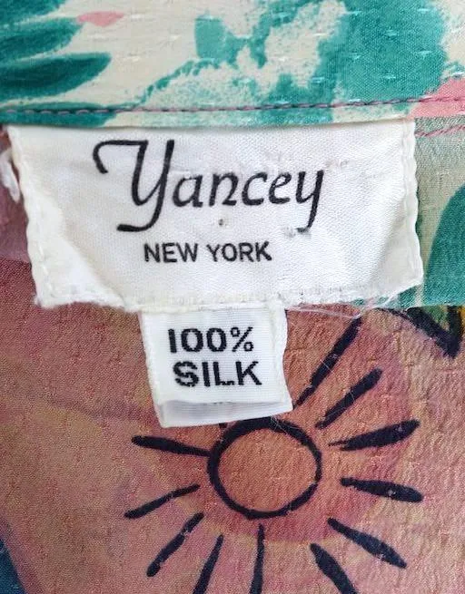 Vintage Silk Hawaiian Print Shirt