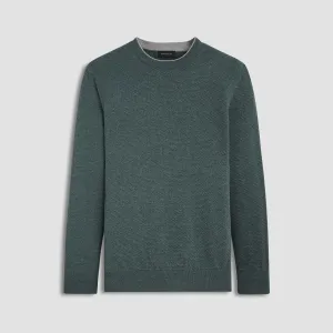 Waffle Stitch Crew Neck Sweater